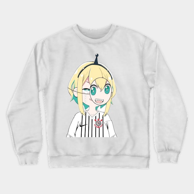 Pikamee Amano Hololive Crewneck Sweatshirt by Hentai-heaven